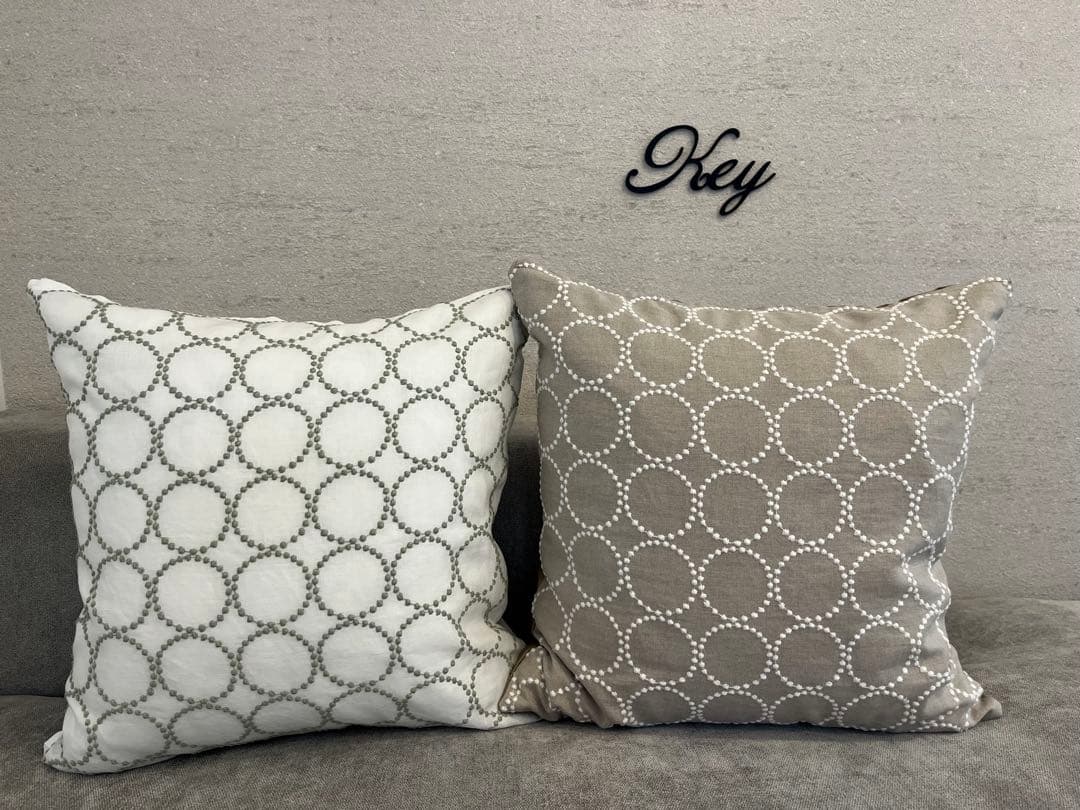 ミナペルホネン　ハンドメイドクッションカバー★タンバリンホワイトxミント