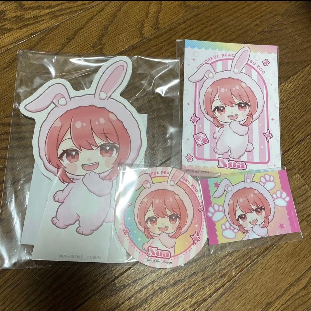 カラフルピーチ 東武動物公園 のあ ミニパネル 缶バッジ コースター 特典