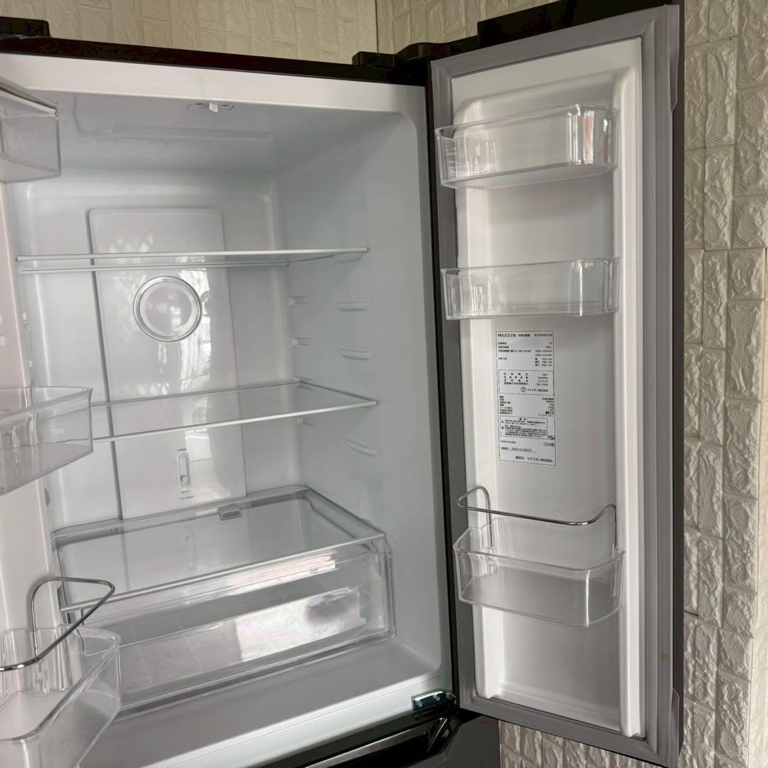 都内23区配送無料✨4ドア　冷蔵庫　マクスゼン　2024年　フレンチドア　美品