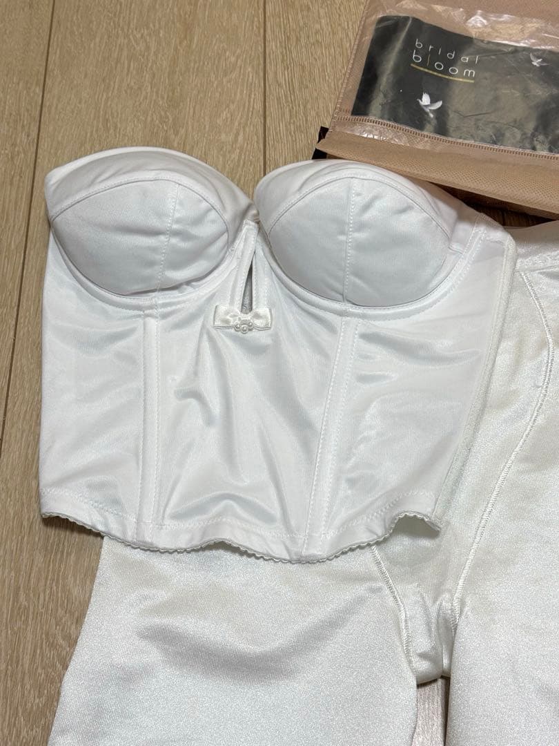 ブライダルインナー bridalbloom ショートビスチェ+ロングガードル