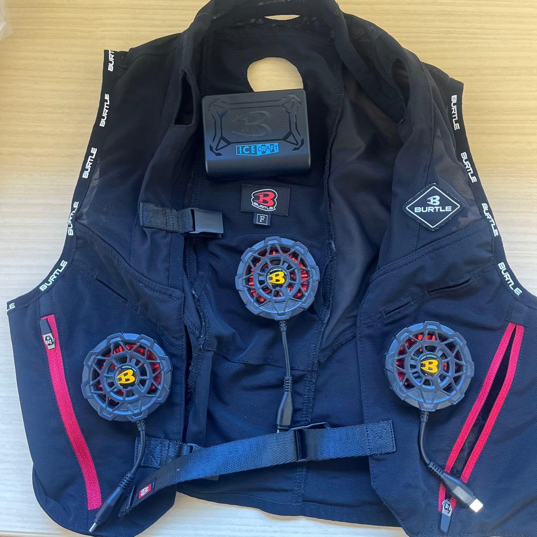 ICECRAFTUSBファン 3個セット サイズフリー1つ計ベスト付き