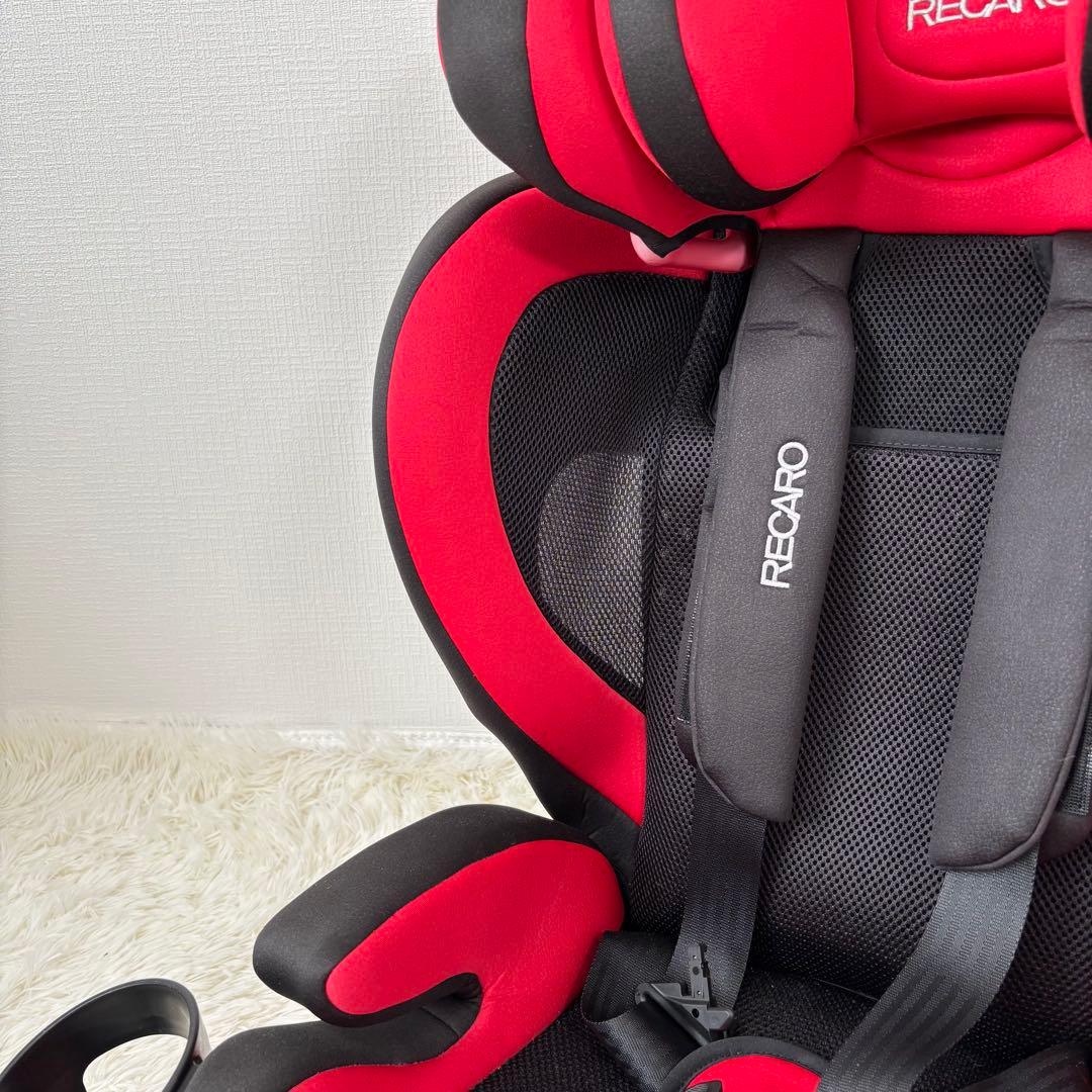 美品　RECARO ジュニアシート　キッズシート　チャイルドシート　赤