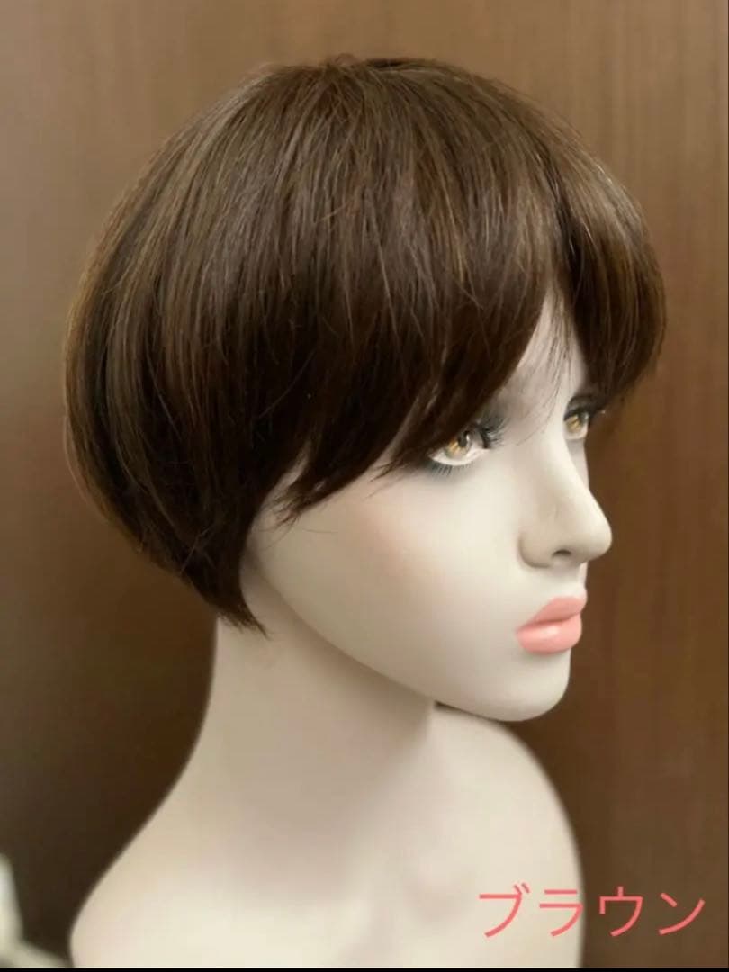 ☆気品人毛100% ショートwig ウィッグBZ20