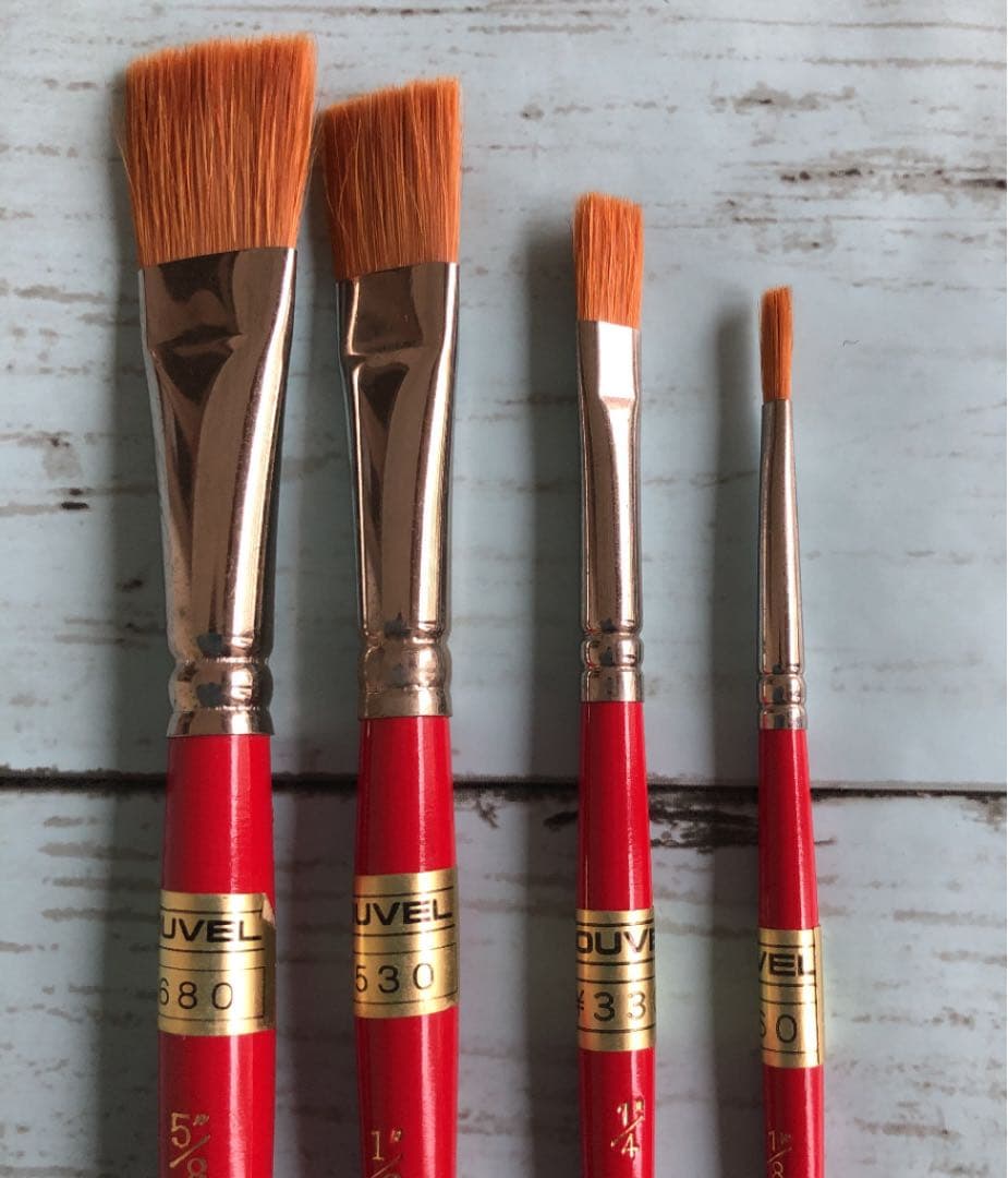 ヌーベル油絵、アクリル画筆。