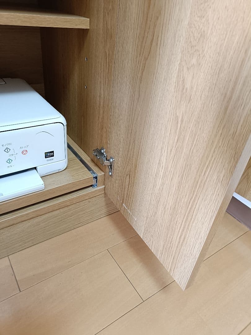 ベルメゾン　リビングキャビネット　プリンター収納