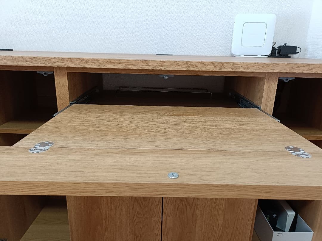 ベルメゾン　リビングキャビネット　プリンター収納