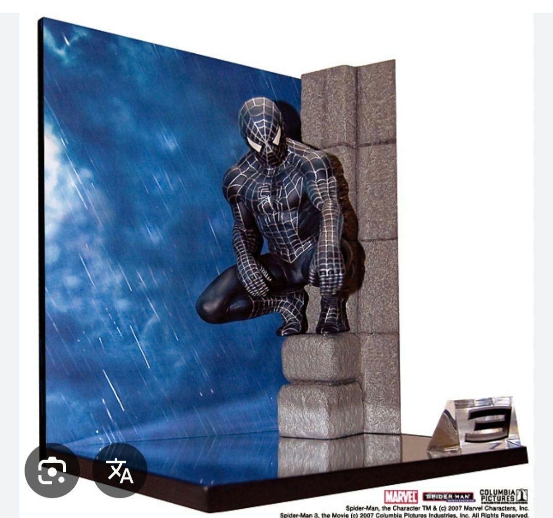 【未使用・レア】スパイダーマン3 黒スーツ マスターレプリカ+おまけフィギュア