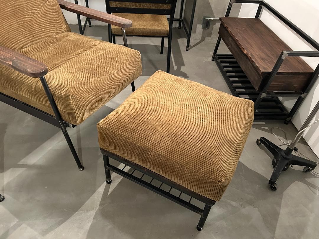 ★週末セール★インダストリアルブランチ【オットマンソファ（展示品）】アイアン