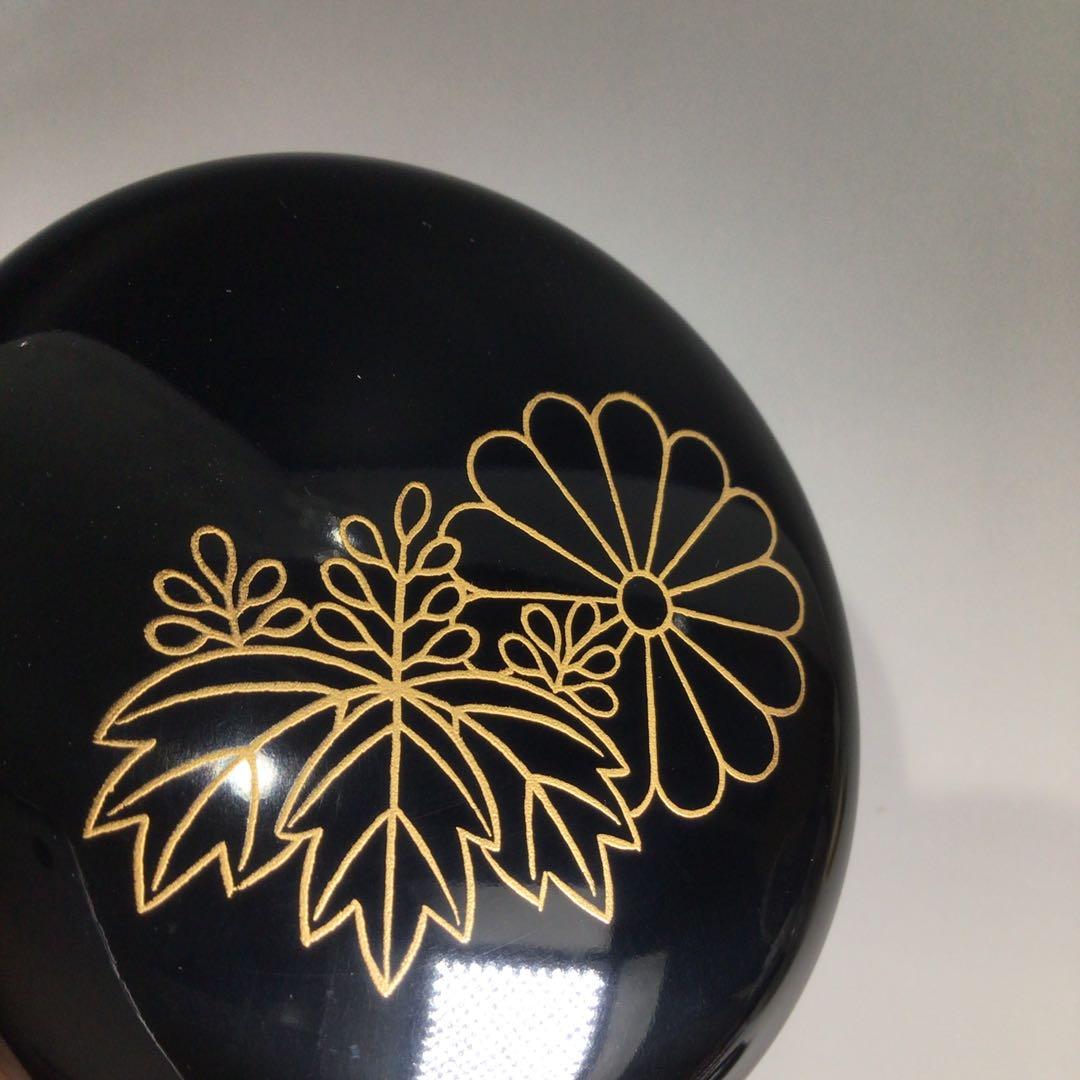 Ｐ３５９　棗　『八雲塗』『円後渓石作』『菊桐蒔絵』『大棗』　共箱　茶道具