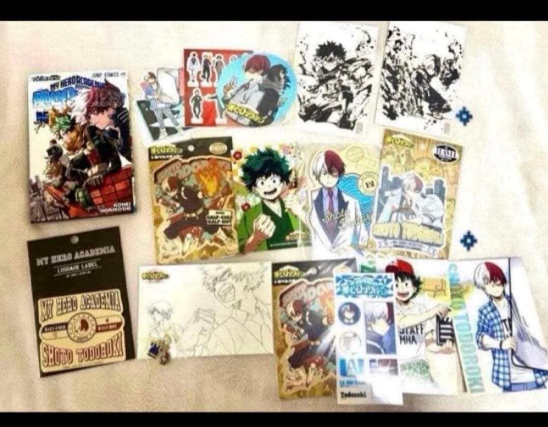 【まとめ売り】僕のヒーローアカデミア ヒロアカ 轟焦凍 缶バッジ ポストカード