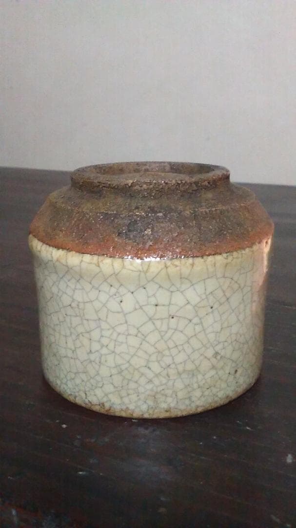 斑　唐津　筒盃　ぐい呑　無傷　保存箱付