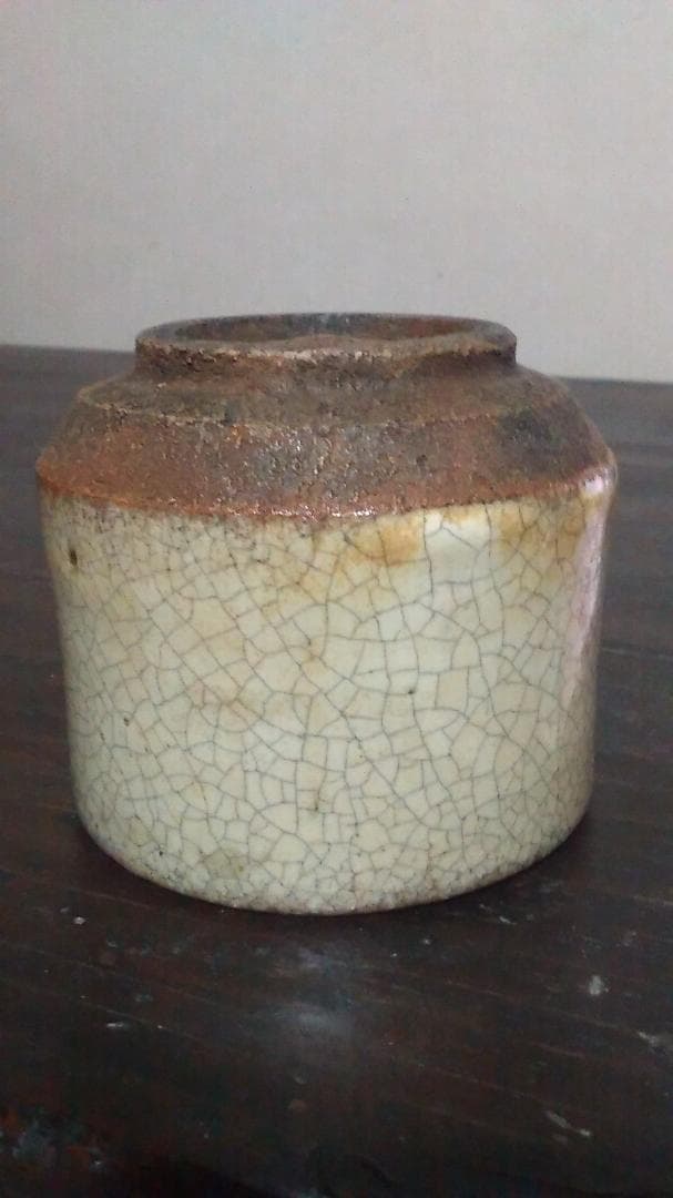 斑　唐津　筒盃　ぐい呑　無傷　保存箱付