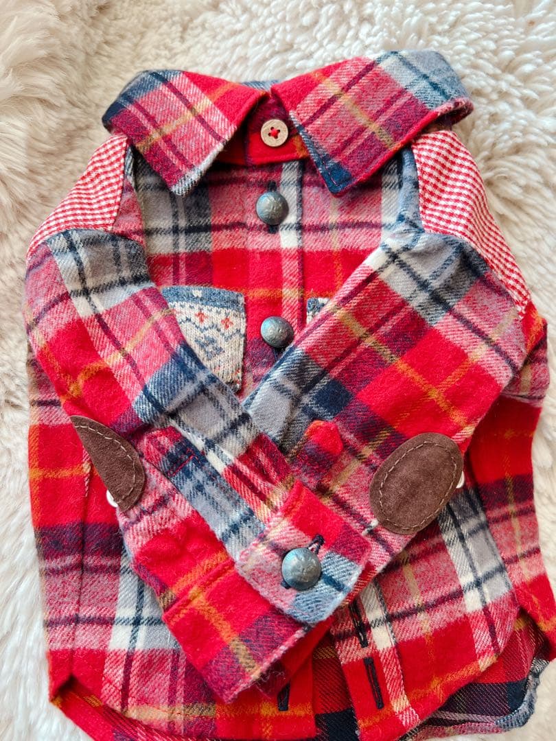 希少❣️試着のみ❣️受注会オーダー品 めちゃ可愛い❣️ネルシャツ2ハーフ