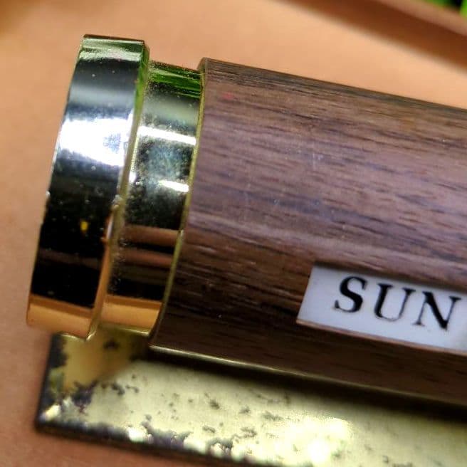 回転式 パークシャーマン デスクカレンダー 木目調 ヴィンテージ レトロ