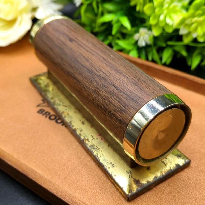 回転式 パークシャーマン デスクカレンダー 木目調 ヴィンテージ レトロ