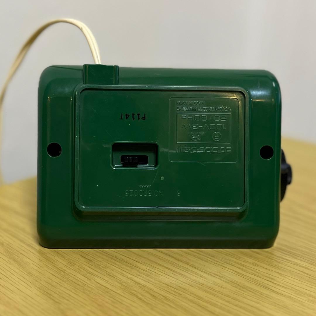 【メンテ済・動作正常】美品！CITIZEN パタパタ時計 ハイリーフ・カーチス緑