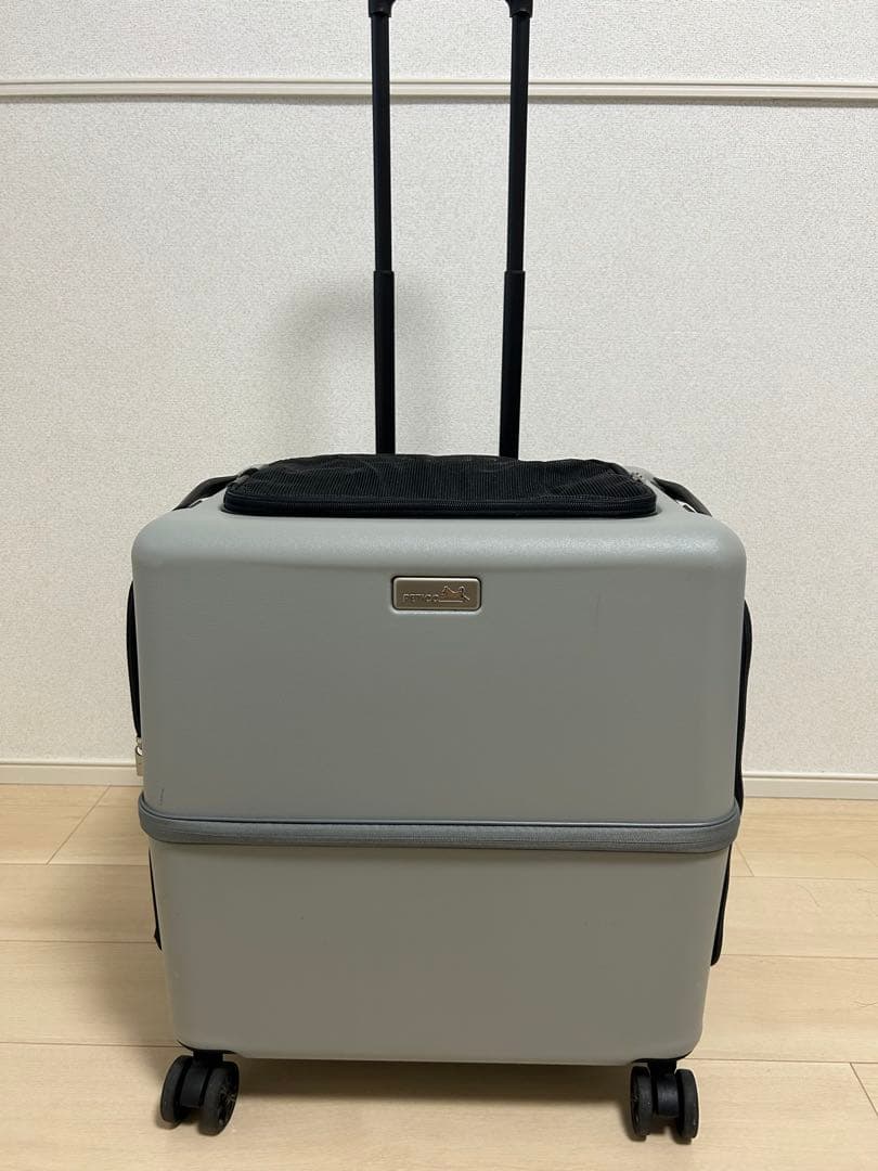ペットキャリー18キロPETICO Lサイズ中型犬　ペチコ グレー　帰省病院