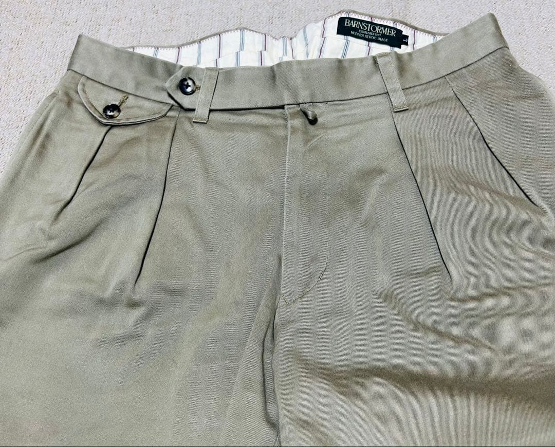 s*2様 BARNSTORMER カーキ ストレート チノパン