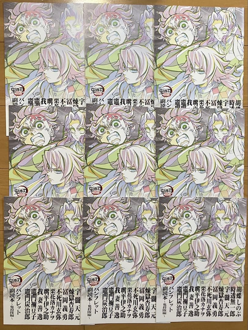 鬼滅の刃 無限城編 入場者特典 パンフレット 副読本 鬼殺隊編 第12弾 9冊