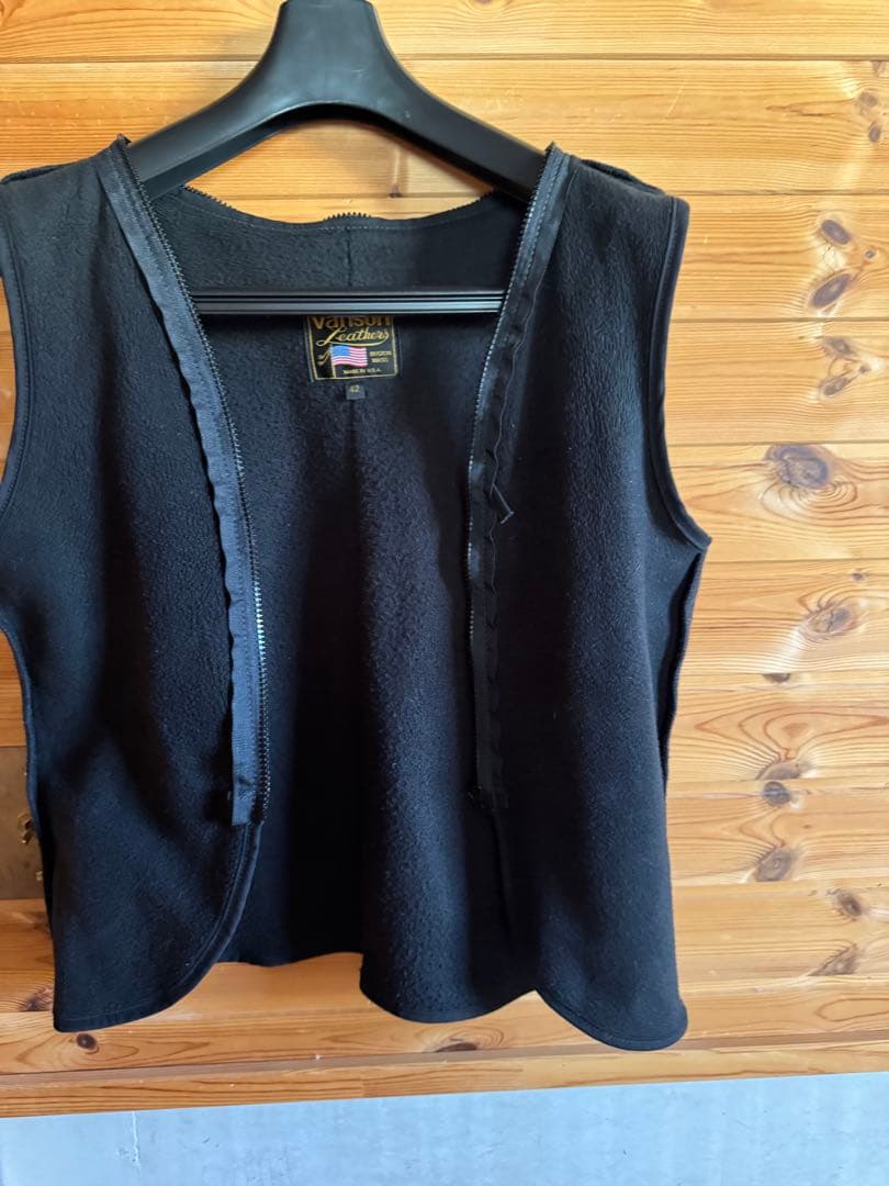 VANSON バンソン B 黒 42シングルライダース 革ジャン