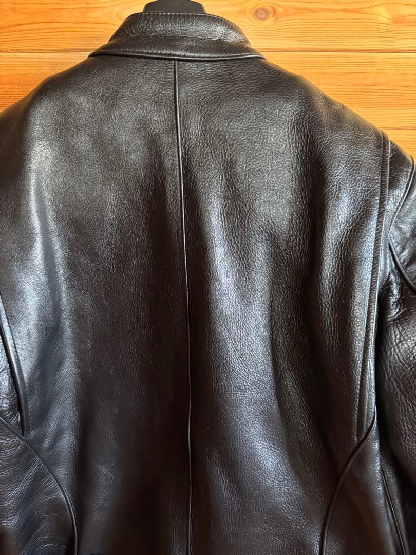 VANSON バンソン B 黒 42シングルライダース 革ジャン