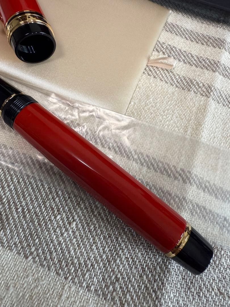 パイロット万年筆、漆、カスタム朱、30サイズペン先 万年筆 ペン先はM