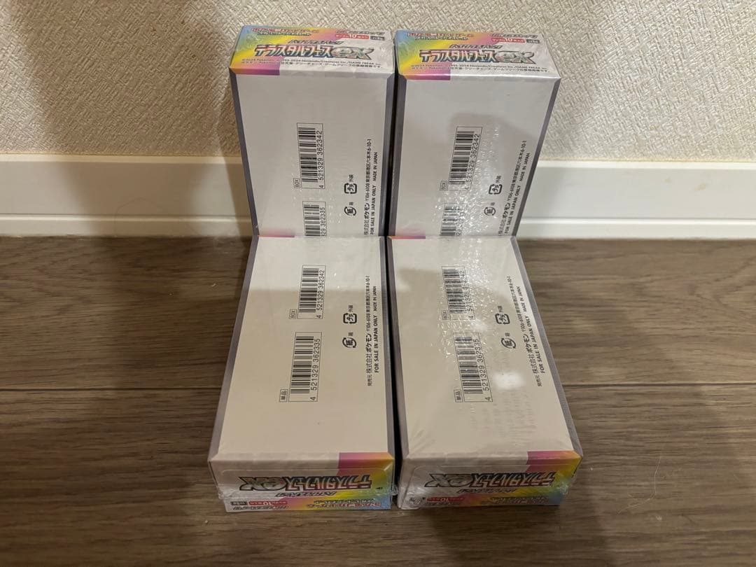 ポケカ テラステルフェス シュリンク付き 4BOX