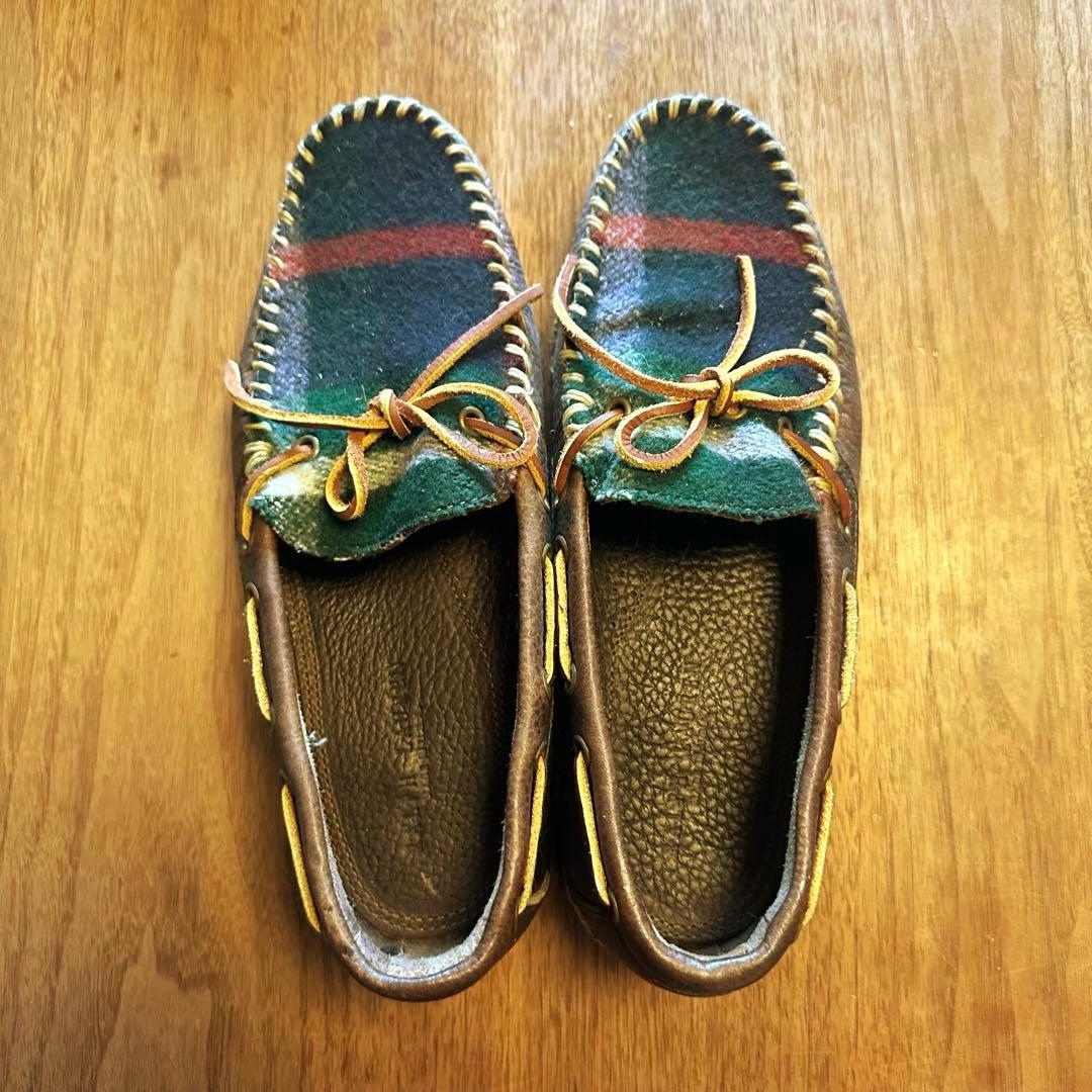 希少！USA製 POLO RALPH LAUREN レザー × ウール モカシン