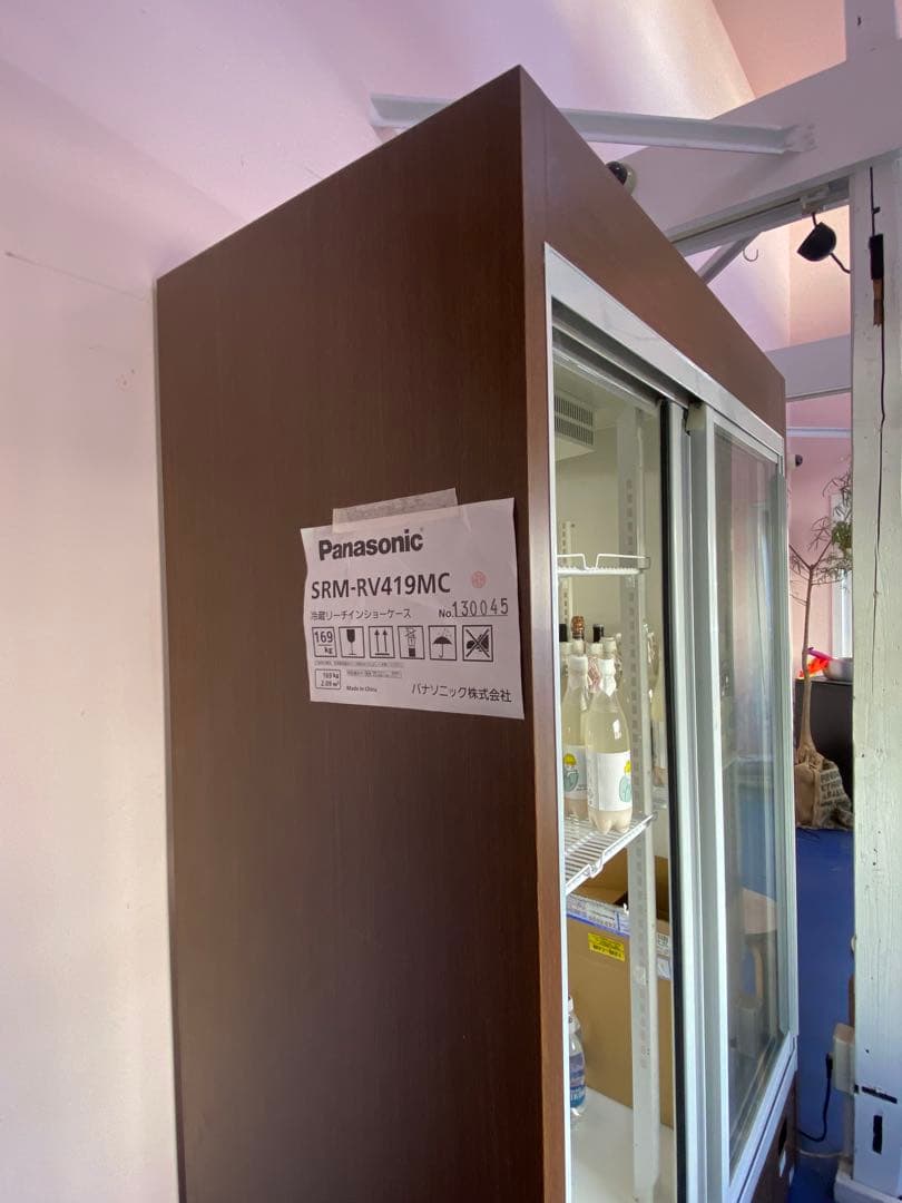美品！ パナソニック　スライド扉冷蔵ショーケース