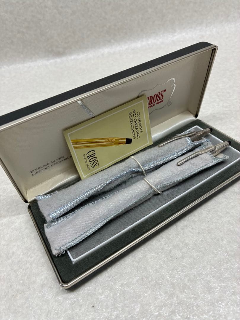 Cross クロス ボールペン＆シャーペン 銀製スターリングシルバー 2本セット