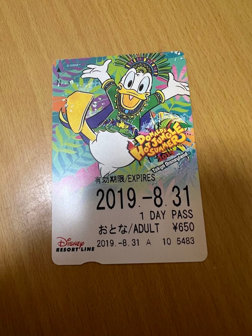 ディズニーリゾート リゾートライン 切符 ドナルド