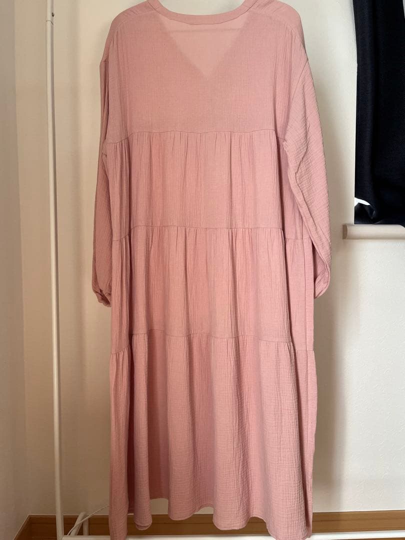 gelato pique ピンク　ジェラートピケ　マタニティガーゼワンピース