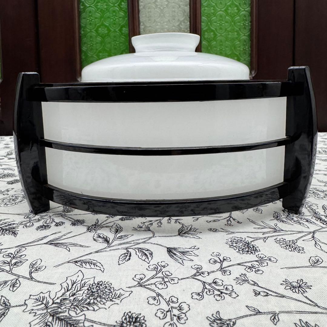 電笠 乳白硝子 大正ガラス　　　　　アンティーク 01