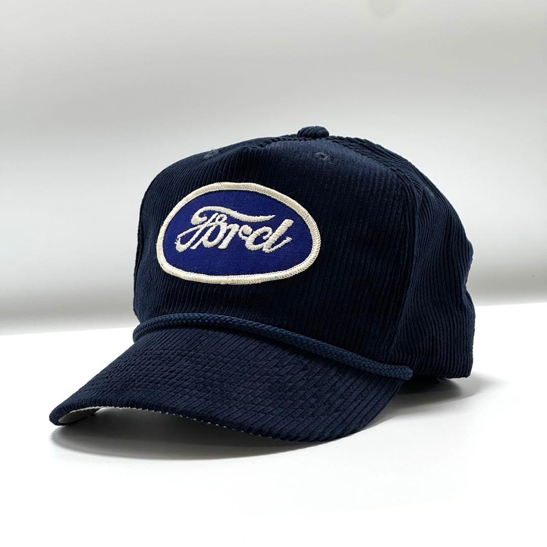 【ビンテージ】コーデュロイトラッカーキャップ　70s ford