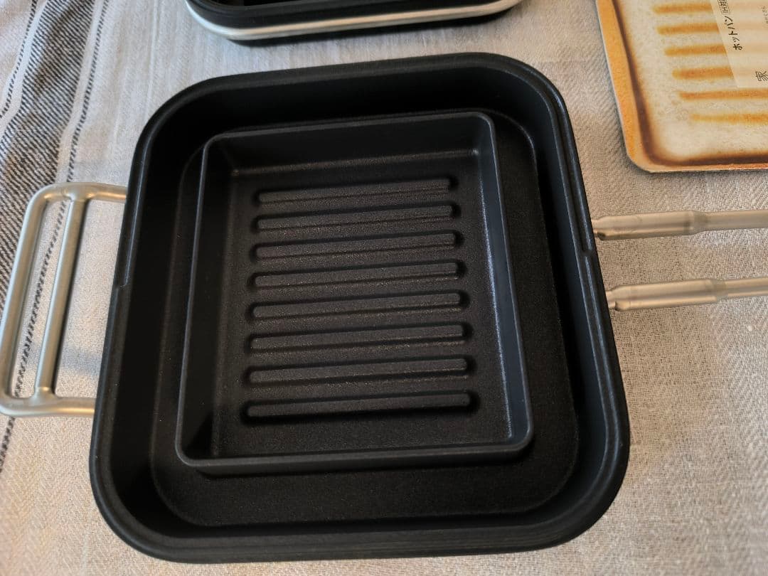 【rito_723です】家事問屋ホットパン／スクエア型ホットサンドメーカー