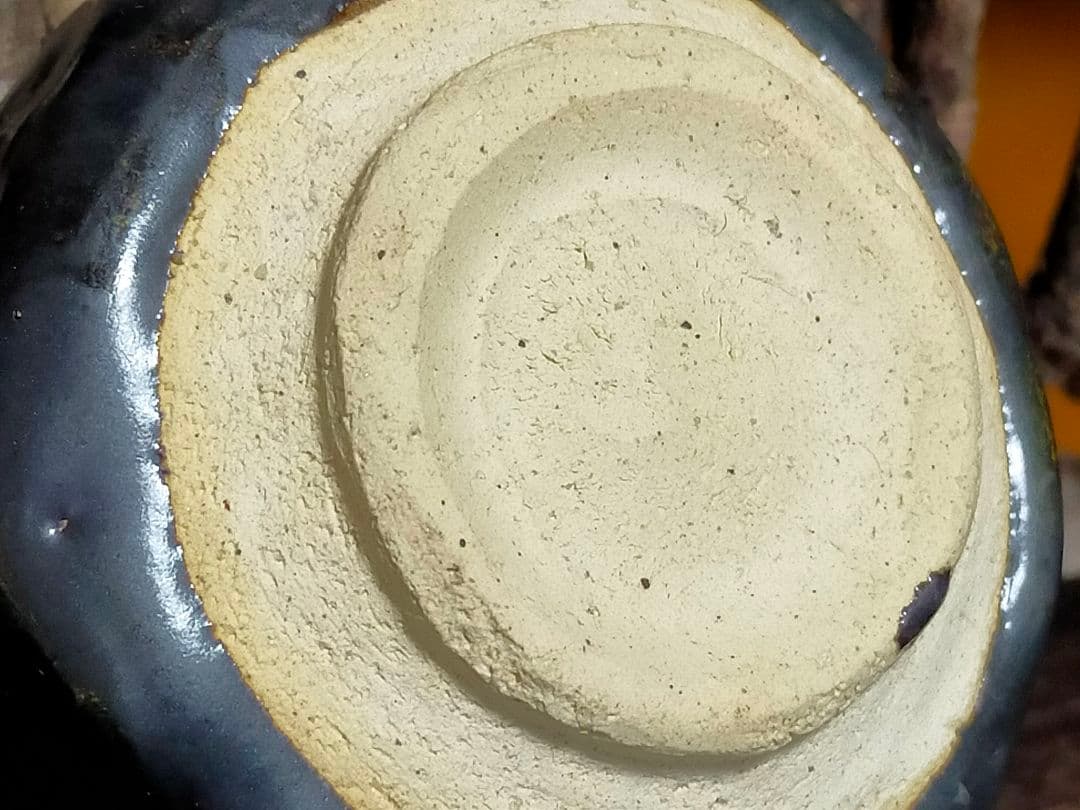 ♥美濃焼♥　織部黒　ぐい呑み　ぐい飲み　瀬戸黒　引出黒　骨董　古玩