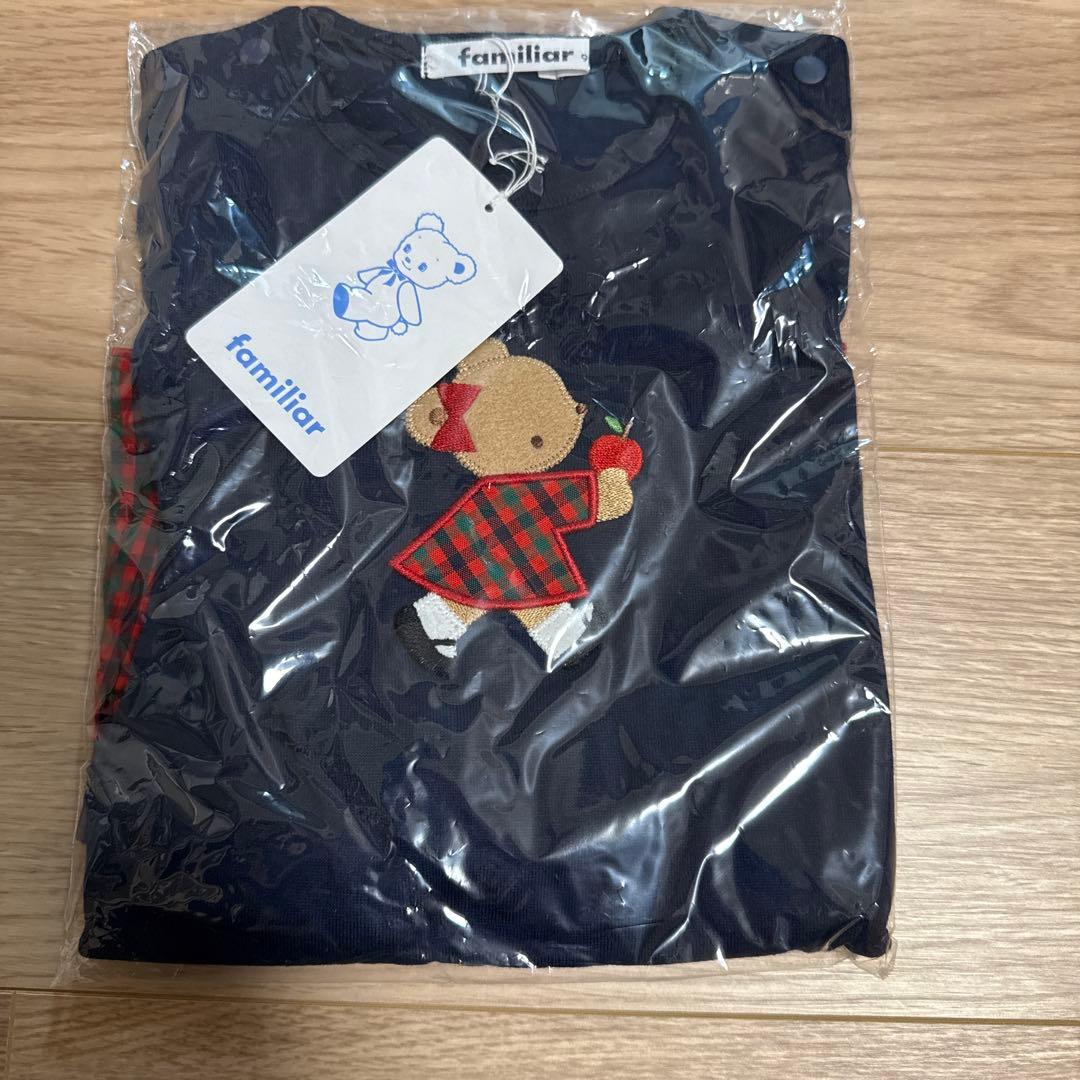 新品　familiar ネイビー チュニック 90cm