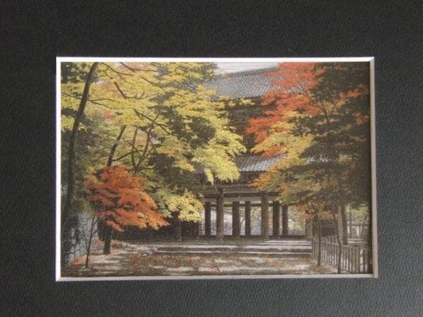 澁澤卿、【秋門壮麗】、希少な額装用画集より、新品額装付、状態良好