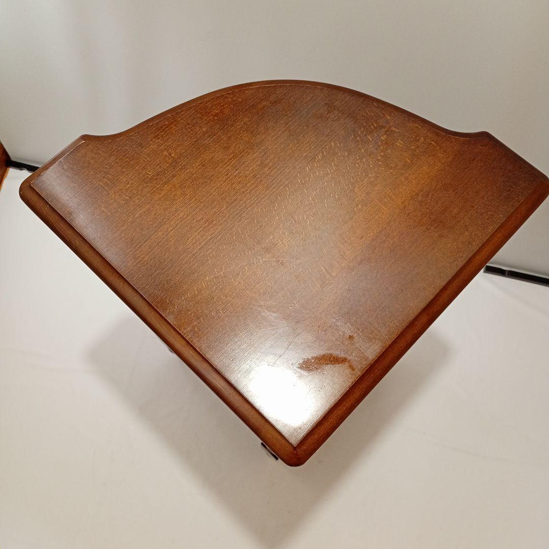 カリモク コロニアル コーナーラック アンティーク ビンテージ ラック 電話台