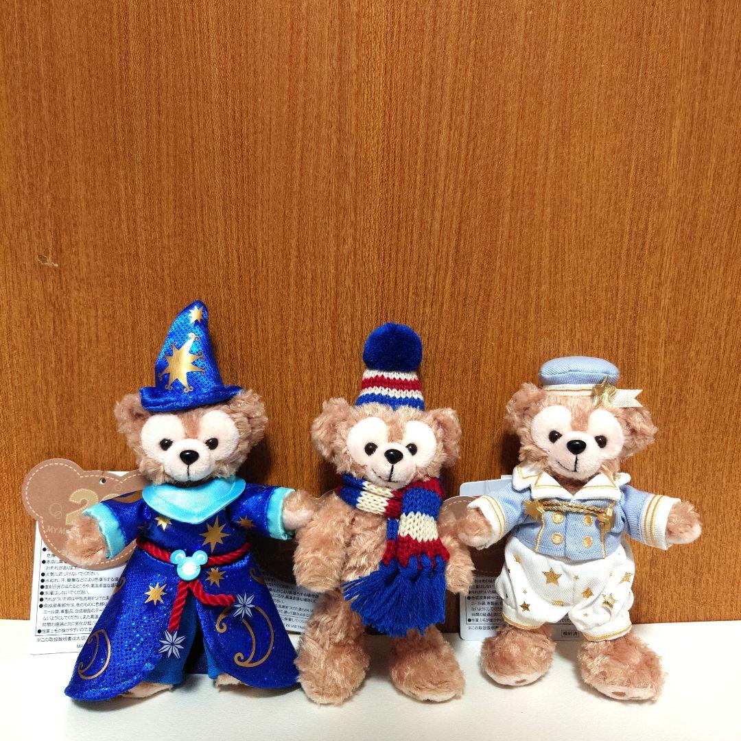 ダッフィー20周年　思い出がよみがえるプログラム　ぬいぐるみバッチ3点セット