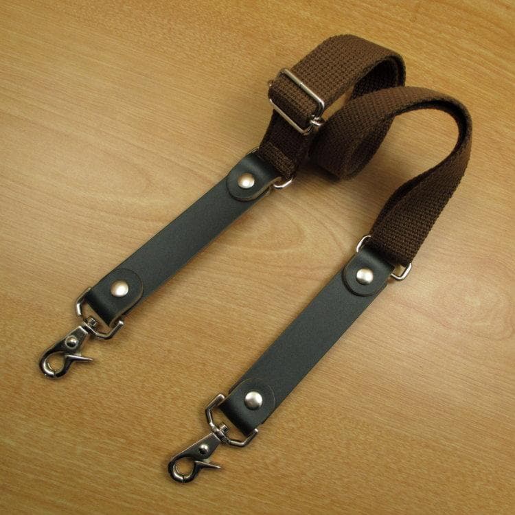 ダークグリーン＆焦げ茶　９丁　本革シザーケース　SCA-243/CGA