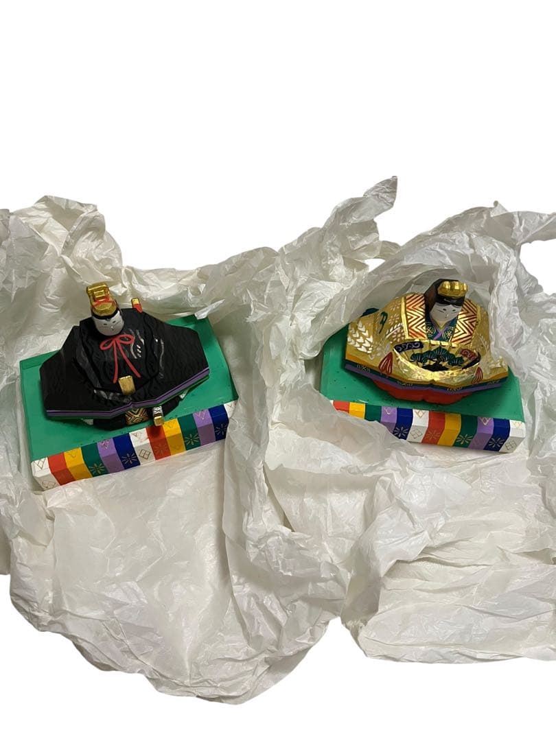 S*7様 南部 神泉 一刀彫 雛飾り 木製　雛人形　奈良