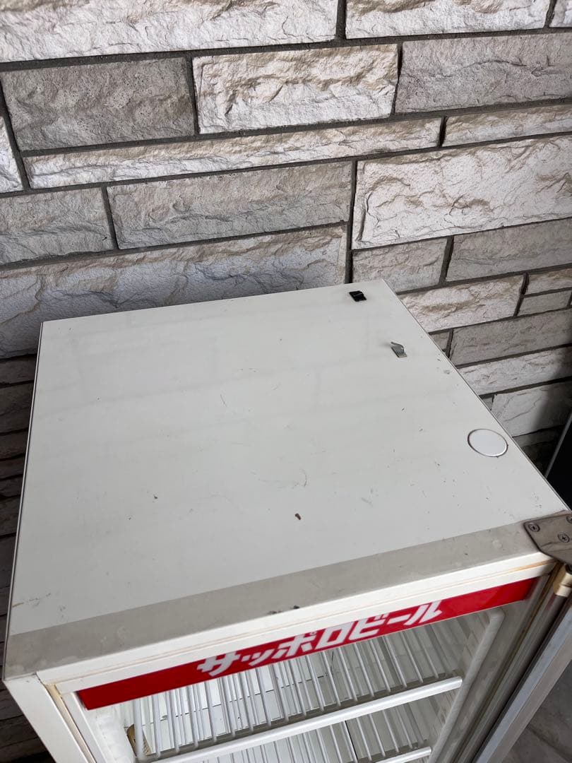 昭和レトロ　サッポロビール ガラス扉冷蔵庫　ショーケース