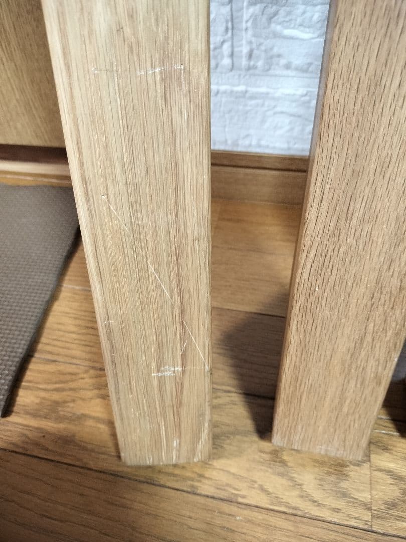 MUJI（無印良品）高級 オークダイニングテーブル 180cm 引き出し付き！