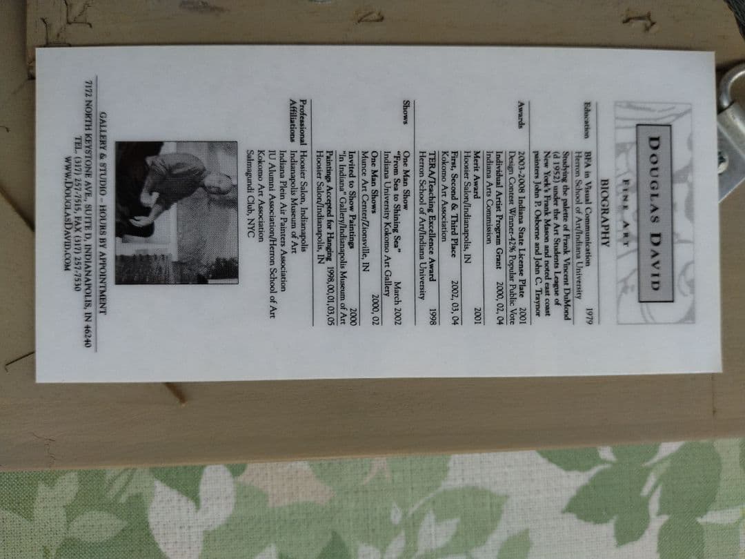 Douglas David の油彩の原画