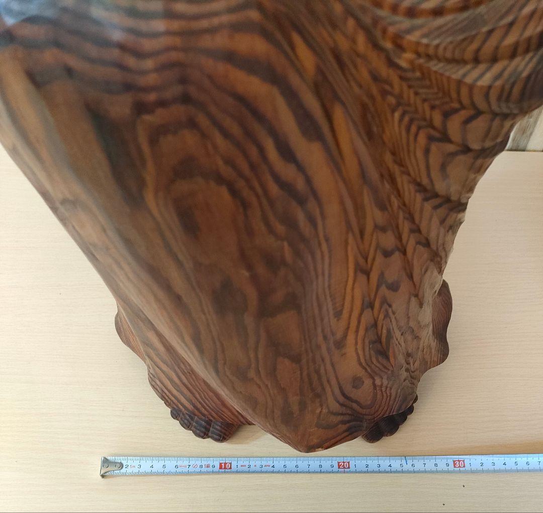 達磨大師 一刀彫 欅 楢 65cm