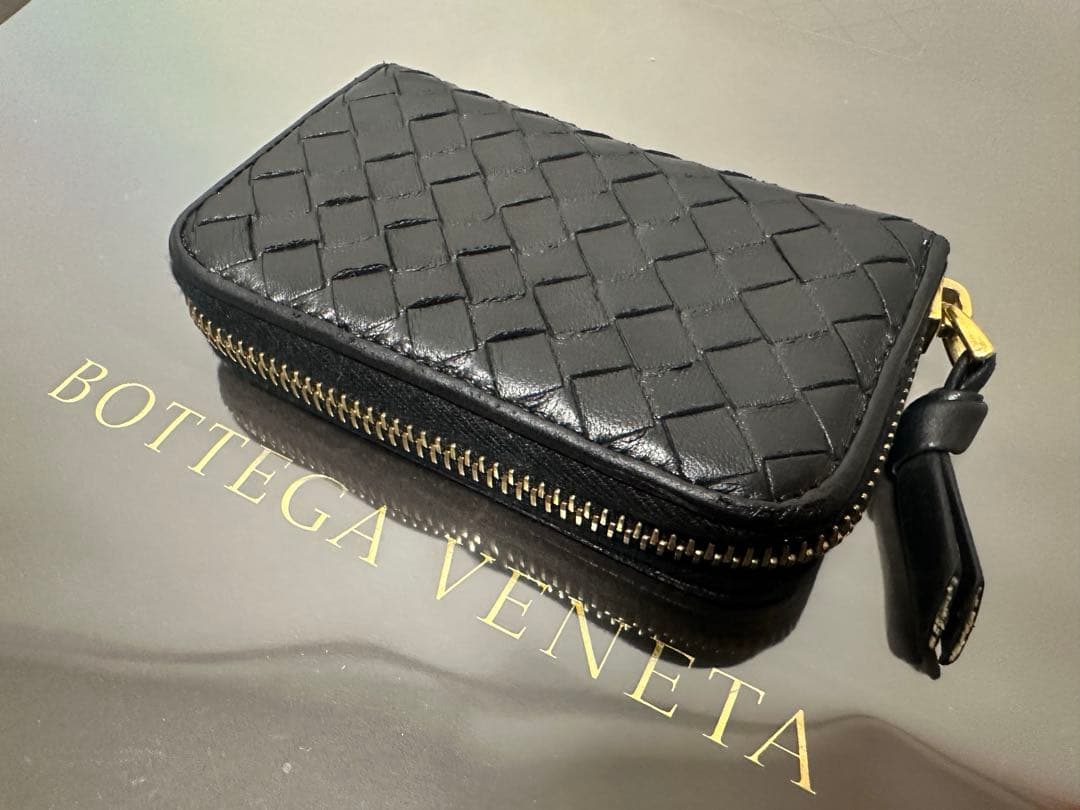 ★【極美品】ボッテガヴェネタ ケース ラム／ネロブラック／ゴールド✨✨✨1️⃣
