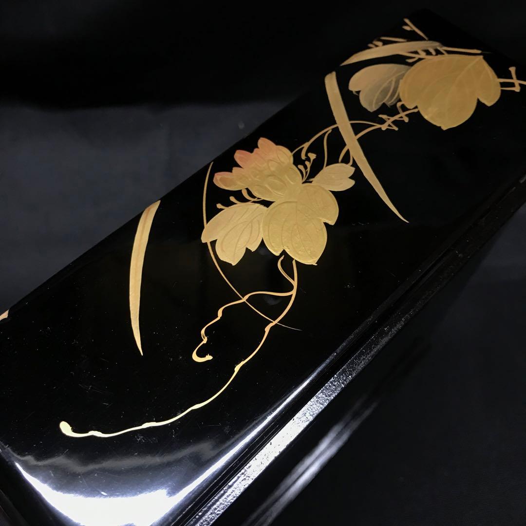 【経年保管】五重　お重　重箱　秋華　記名あり　ダメージあり