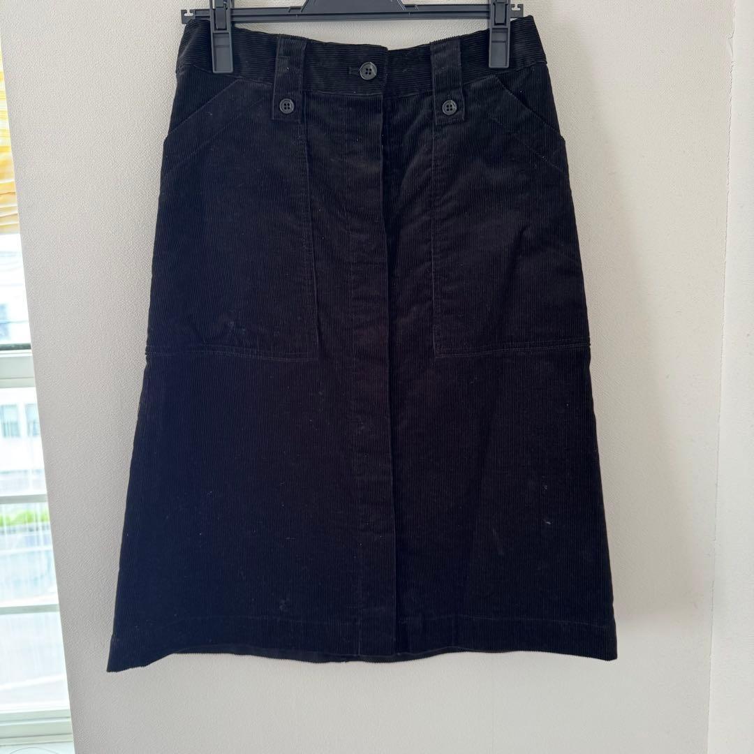 【美品】A.P.C.ひざ丈タイトコーデュロイスカート　サイズ38