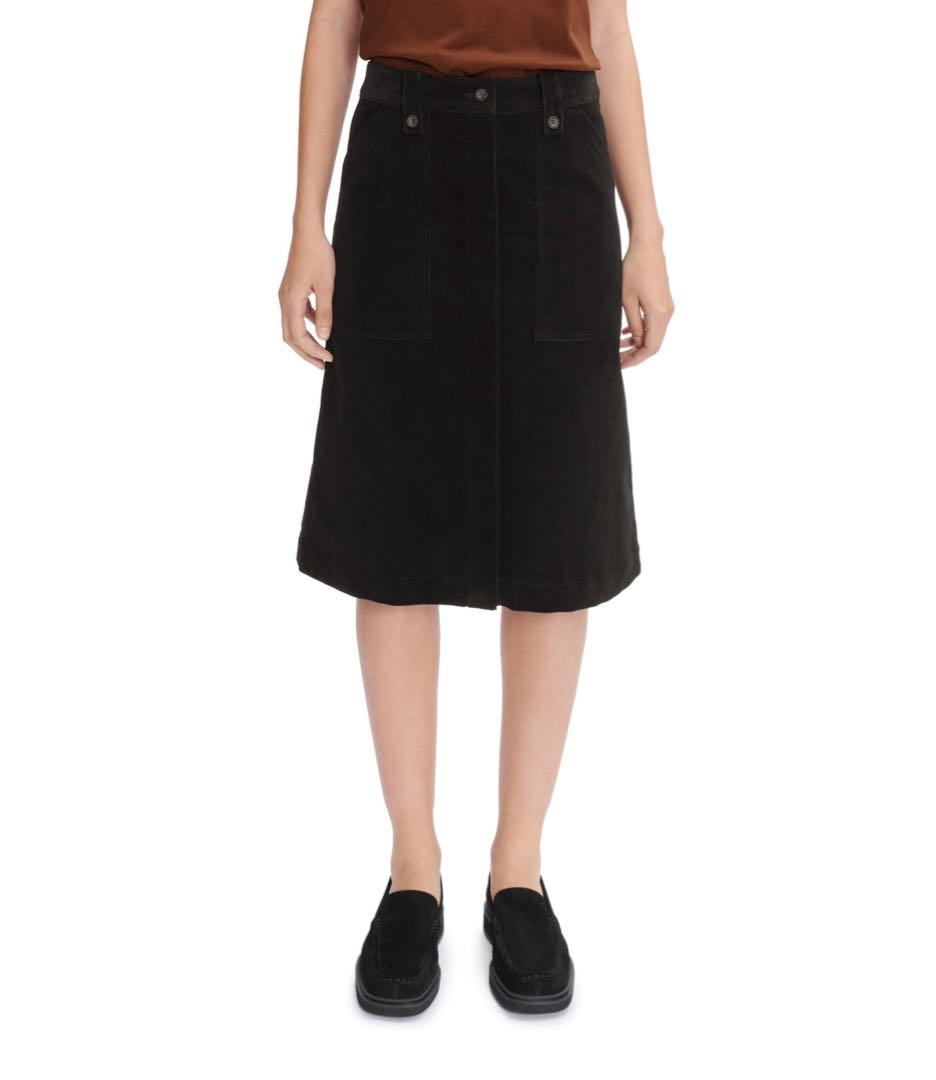 【美品】A.P.C.ひざ丈タイトコーデュロイスカート　サイズ38